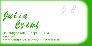 julia czipf business card